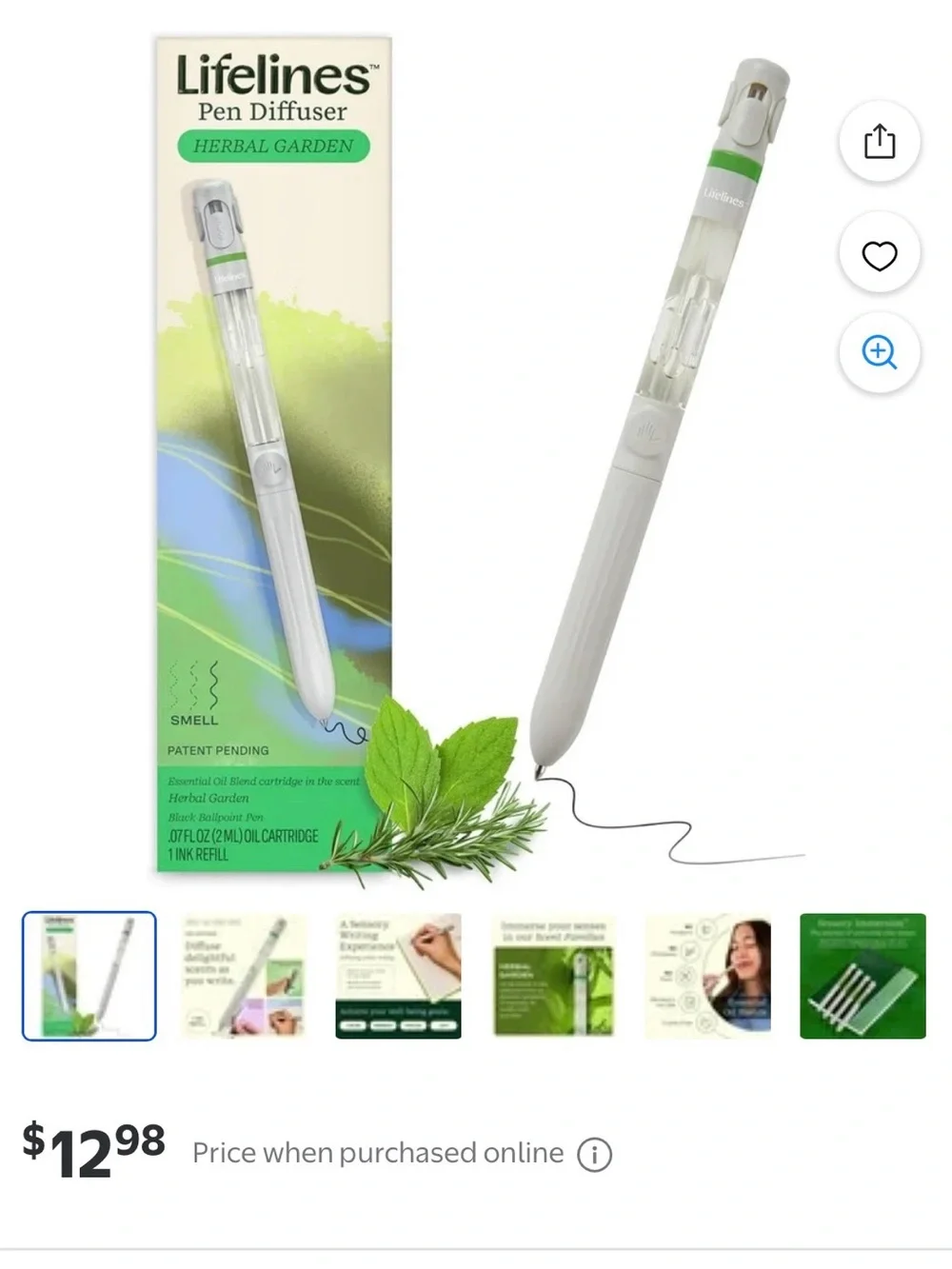 White Pen Diffuser — Desk Aromatherapy Pen